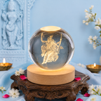 3D Radha Krishna Crystal Ball Night Lamp